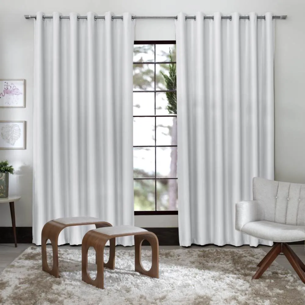 Cortina para Quarto e Sala 3,60X2,50 m Corta Luz Belize - Branca