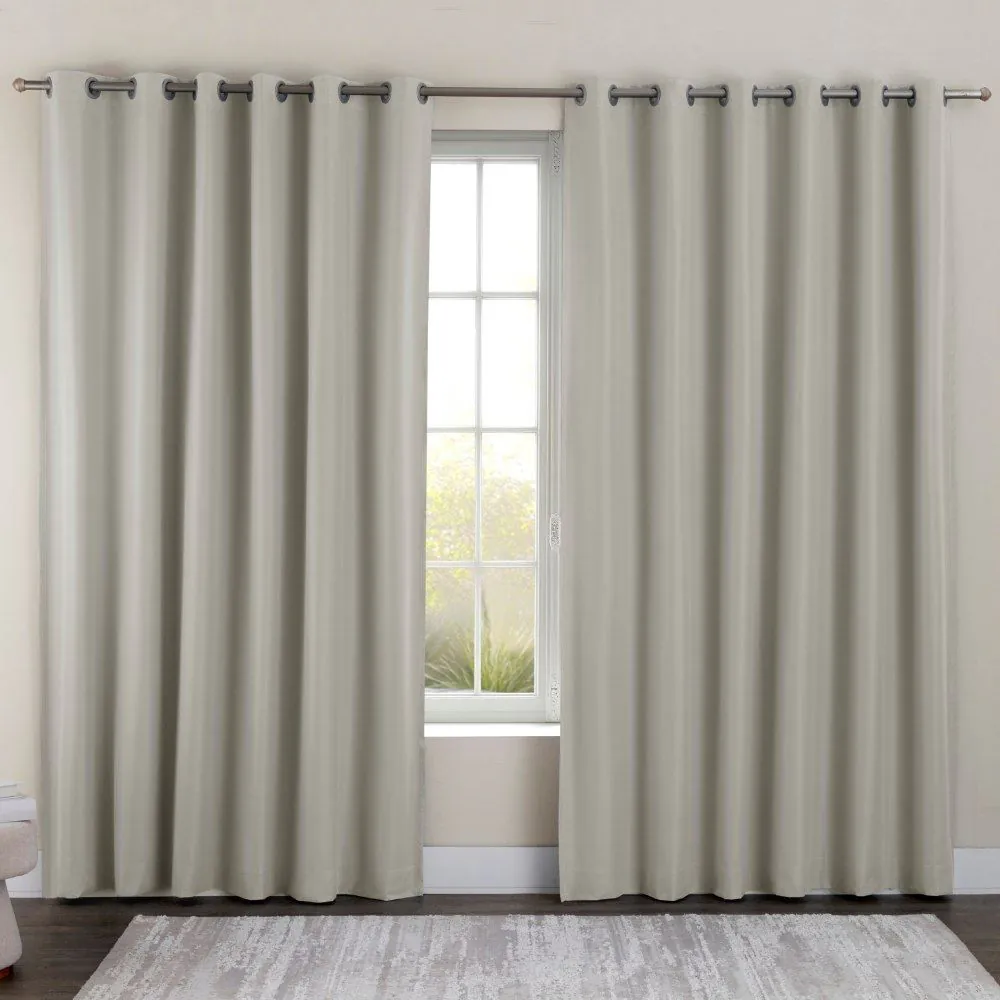 Cortina para Quarto e Sala 4,00X2,50 Blackout Dual Block - Bege