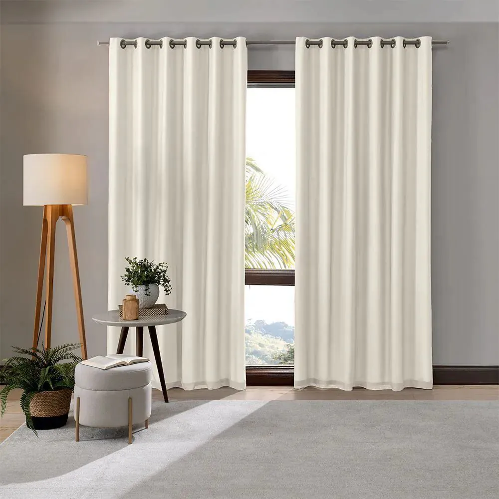 Cortina para Quarto e Sala 4,20 X 2,80M Duplex Bellini - Areia