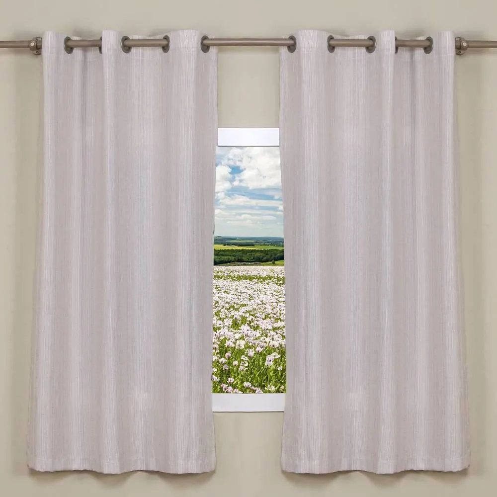 Cortina para Quarto e Sala 2,60X1,70 m Chenille - Branco