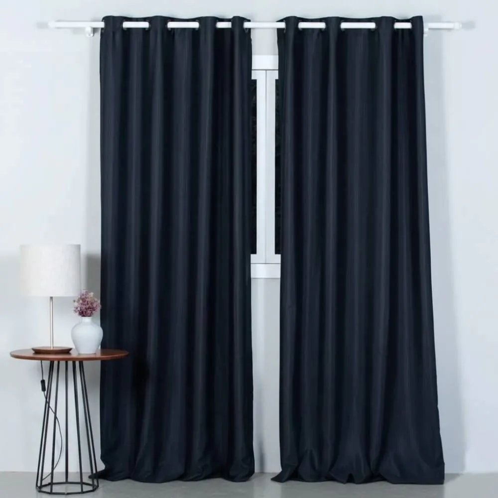 Cortina para Quarto e Sala 2,60X2,30 m Rústica Pantex - Preto