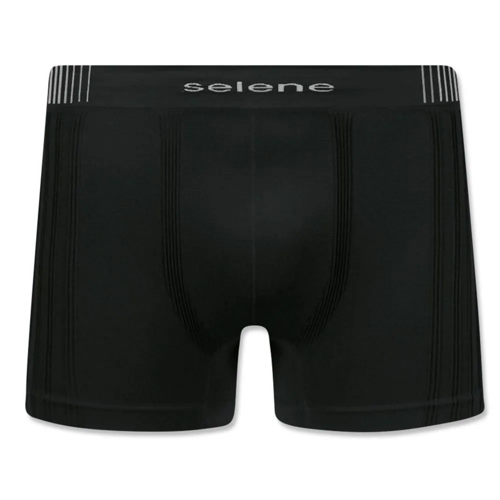 Cueca Boxer sem Costura Selene Preto