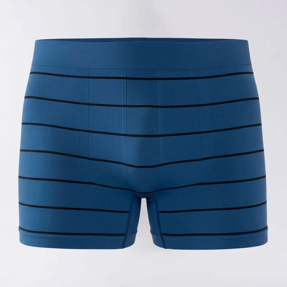 Cueca Boxer Masculina Sem Costura Marc Alain Azul