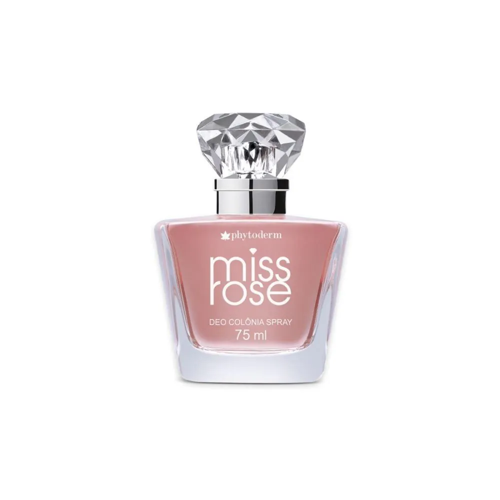 Deo Colônia Feminina Miss Rose Phytoderm - 75ml