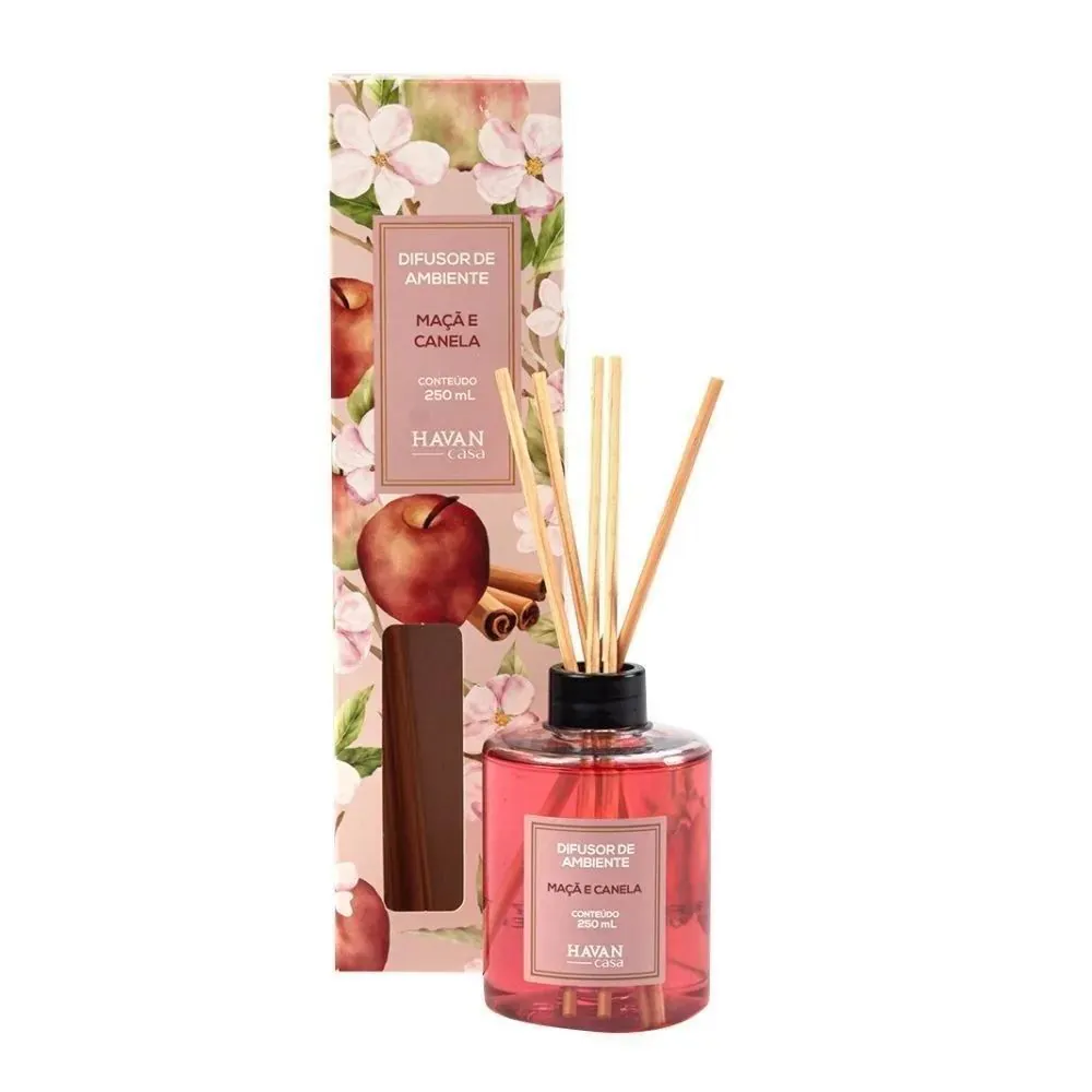 Difusor de Ambientes 250Ml - Maçã e Canela