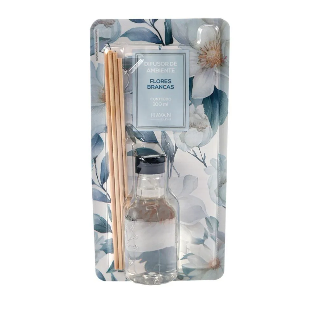 Difusor de Ambientes 100Ml - Flores Brancas