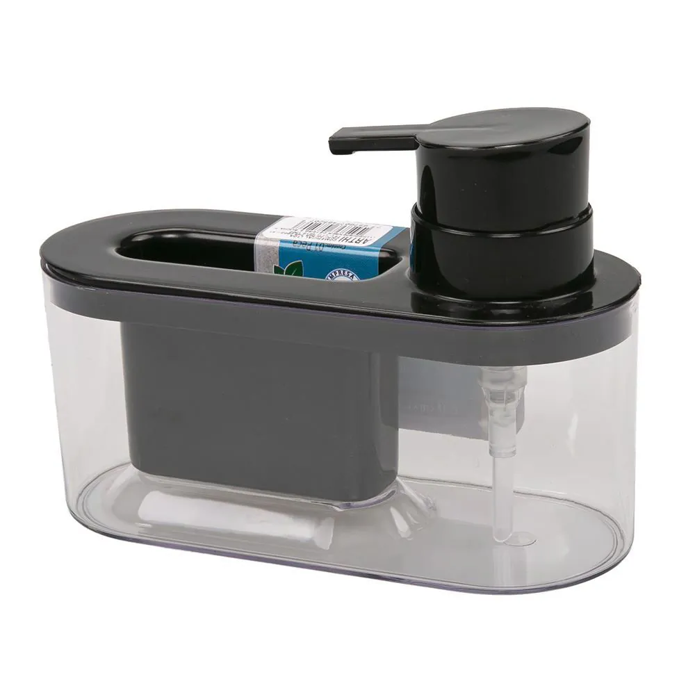 Dispenser para Detergente e Bucha Arthi - Preto