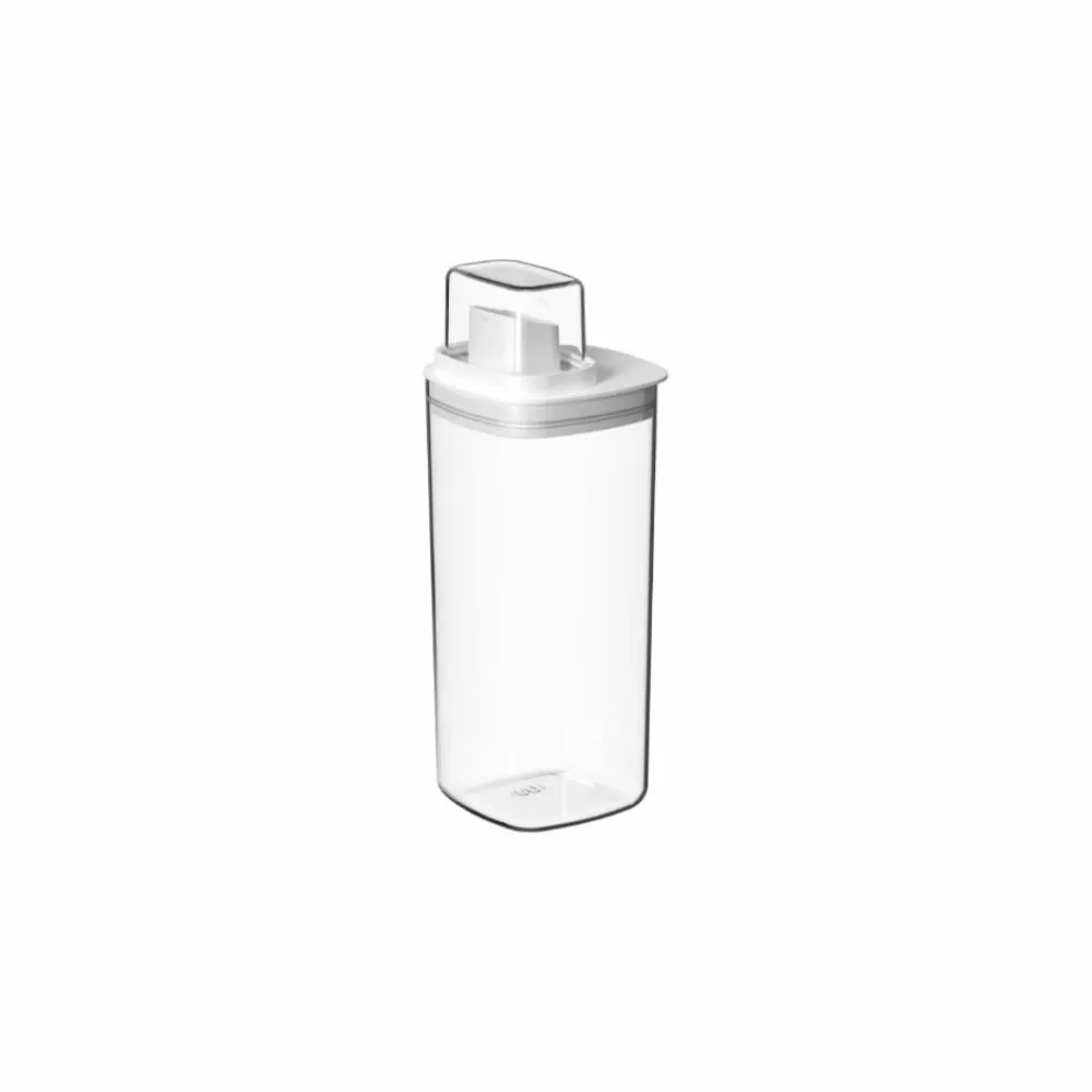 Dispenser Quadrado para Lavanderia Flow Ou 1,5 Litros - Branco Fechado