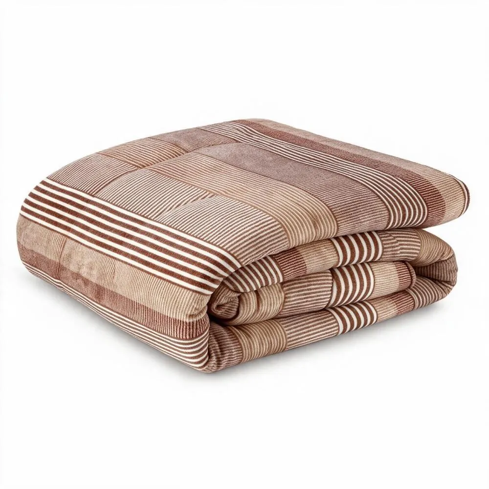 Edredom Casal Plush Inove Provence - Caio Geo Bege