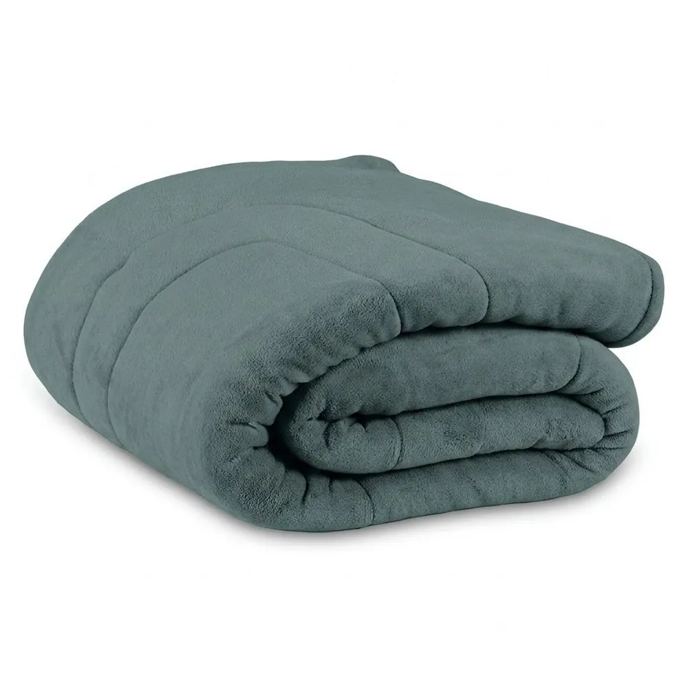 Edredom Provence Liso Queen 2,20M X 2,40M - Verde