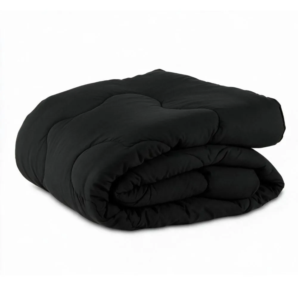 Edredom Queen 100% Poliéster Elegance - Preto
