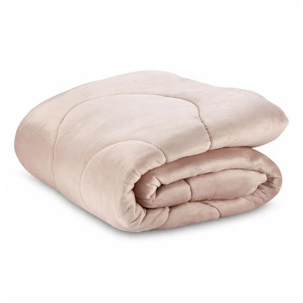 Edredom Queen Plush Inove Provence - Bege
