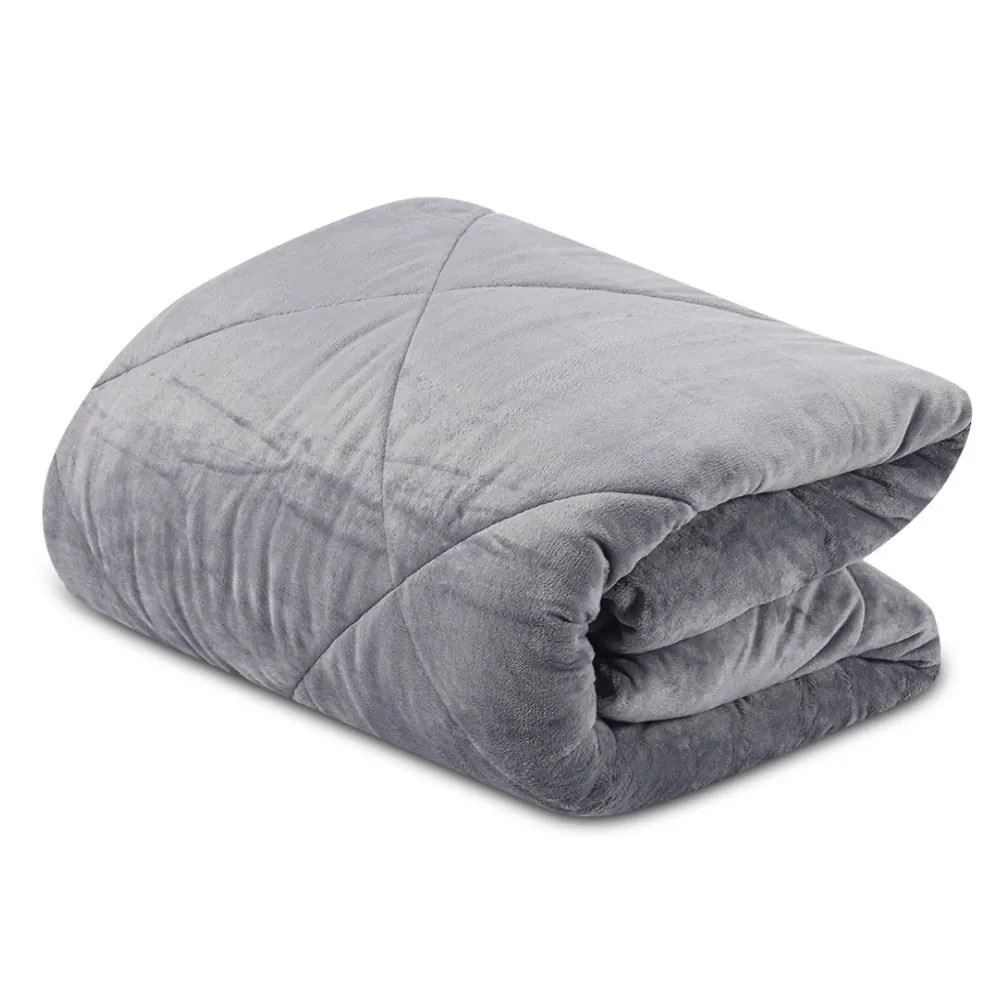 Edredom Queen Plush Inove Provence - Cinza Ardósia