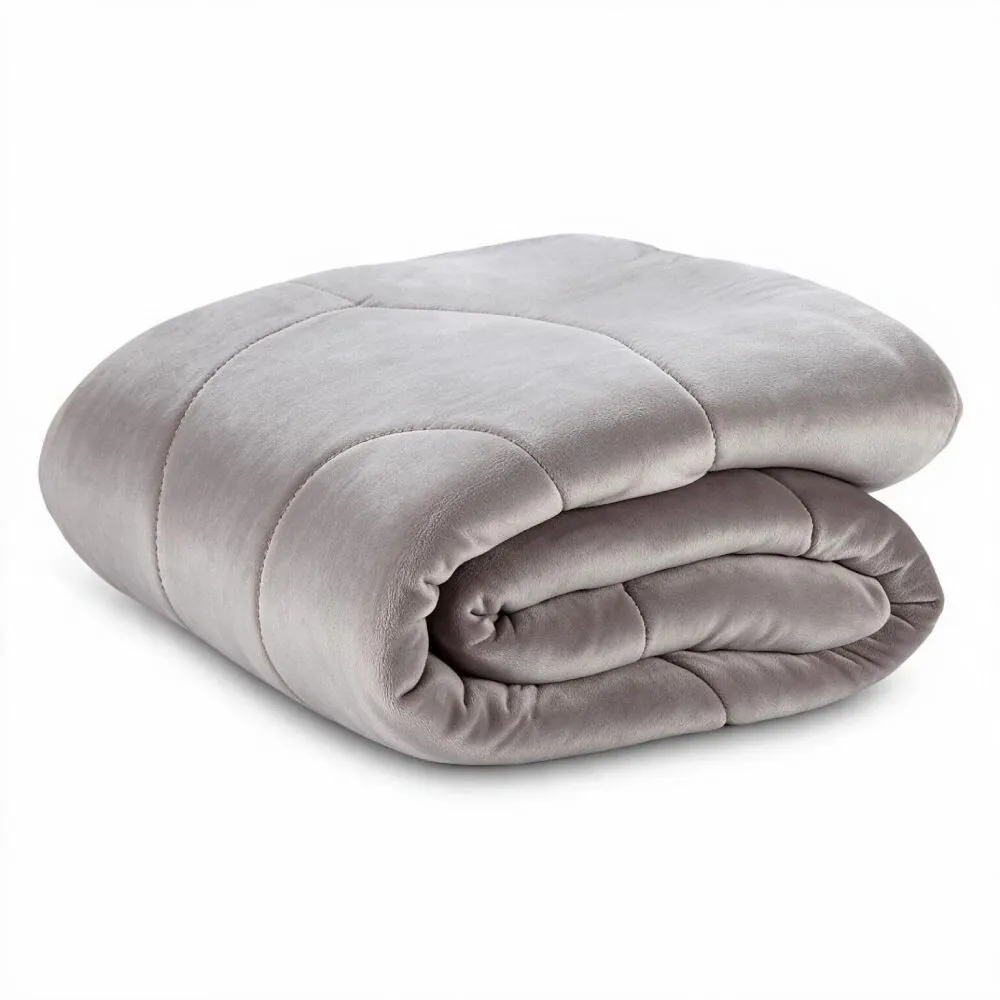 Edredom Queen Plush Inove Provence - Cinza Lunar