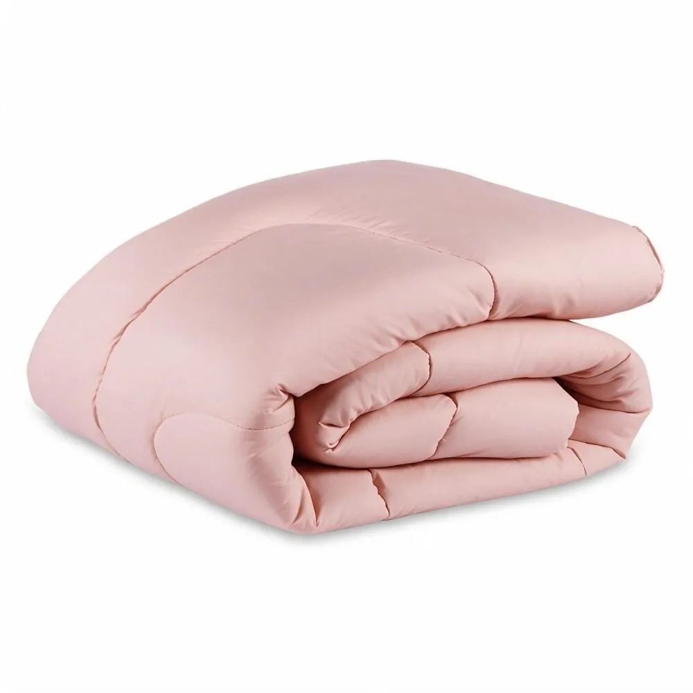 Edredom Solteiro 100% Algodão Buona Fortuna - Rosa Liso Novo