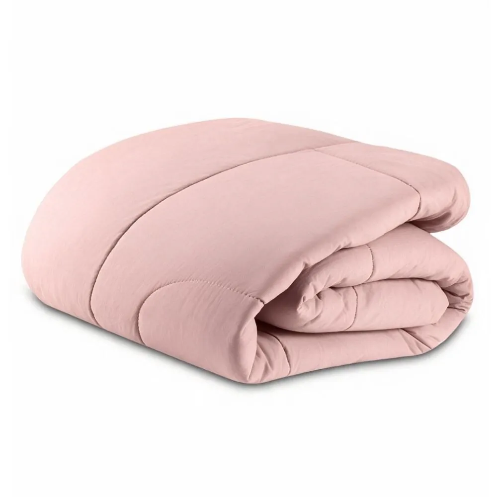 Edredom Solteiro 100% Algodão Buona Fortuna - Rosa Velho