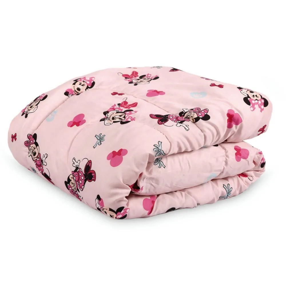 Edredom Solteiro 100% Poliéster Disney Hedrons - Minnie Fresh Rotativo