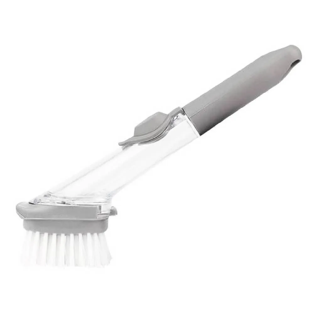 Escova com Porta Detergente 22,5 cm Clink - Cinza