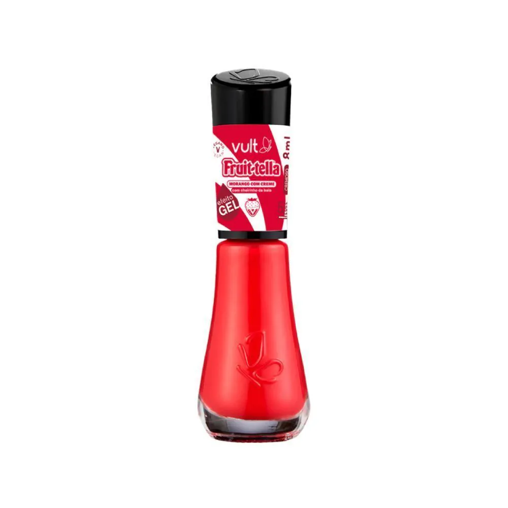Esmalte Vermelho Fuittella Morango com Creme Vult - 8ml