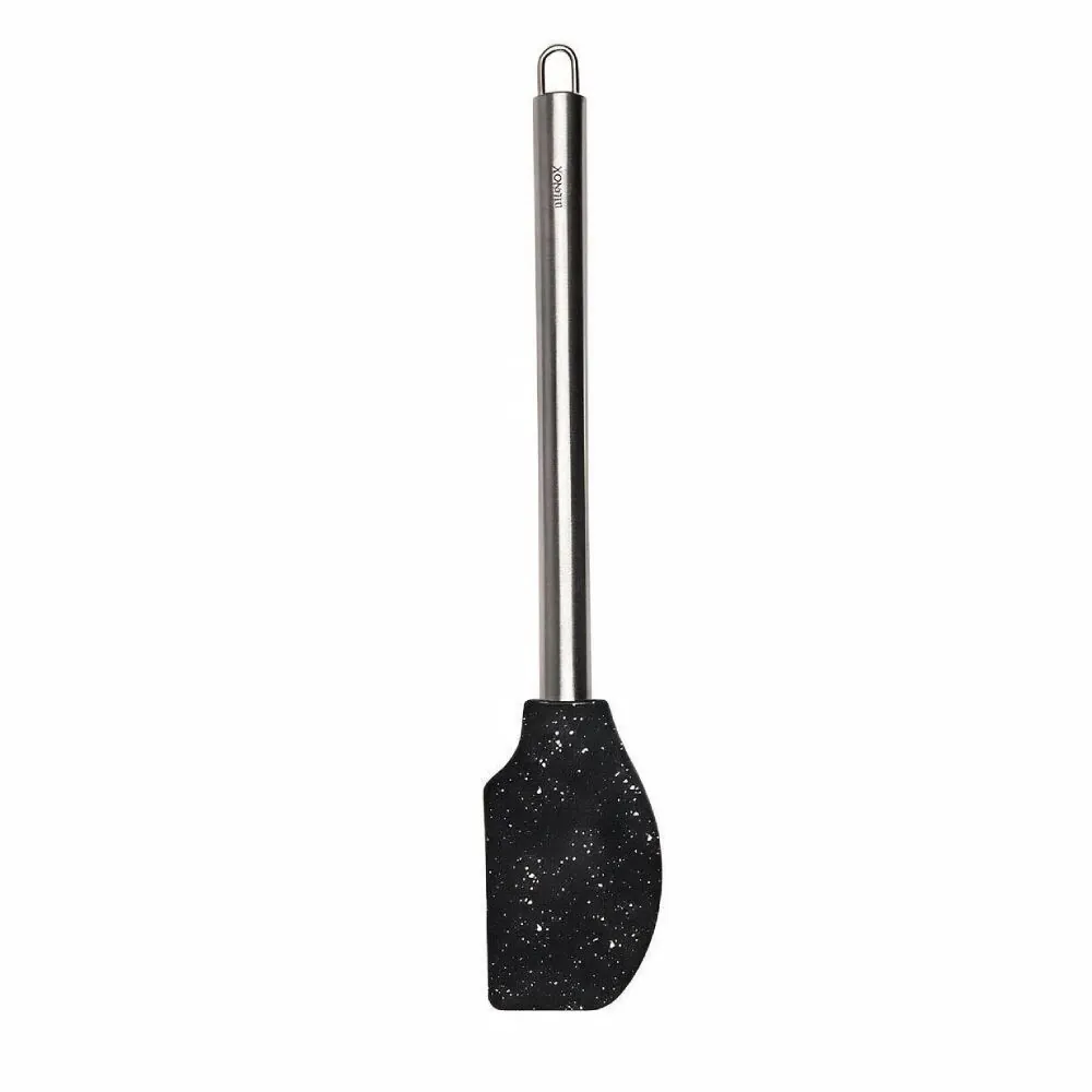 Espátula Silicone com Cabo Inox Duo Preto Brinox 33 cm