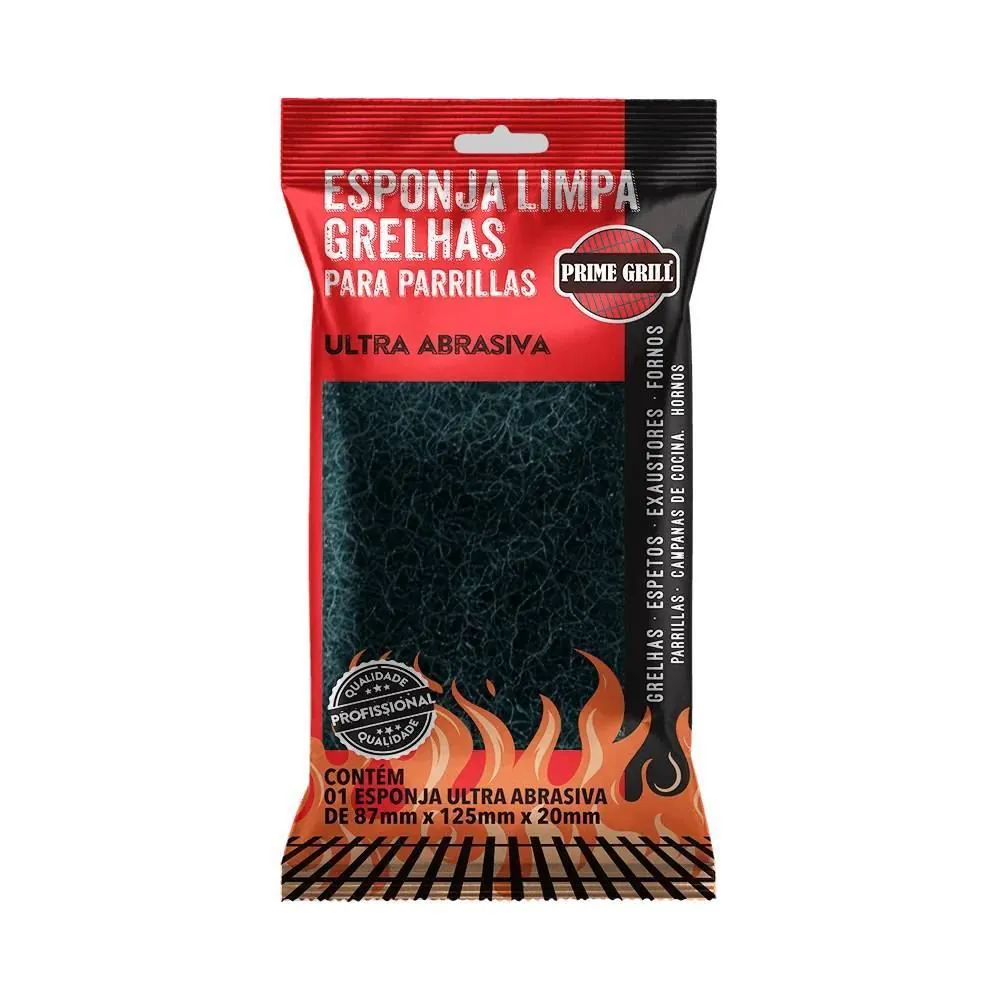 Esponja Ultra Abrasiva Prime Grill - 15-136