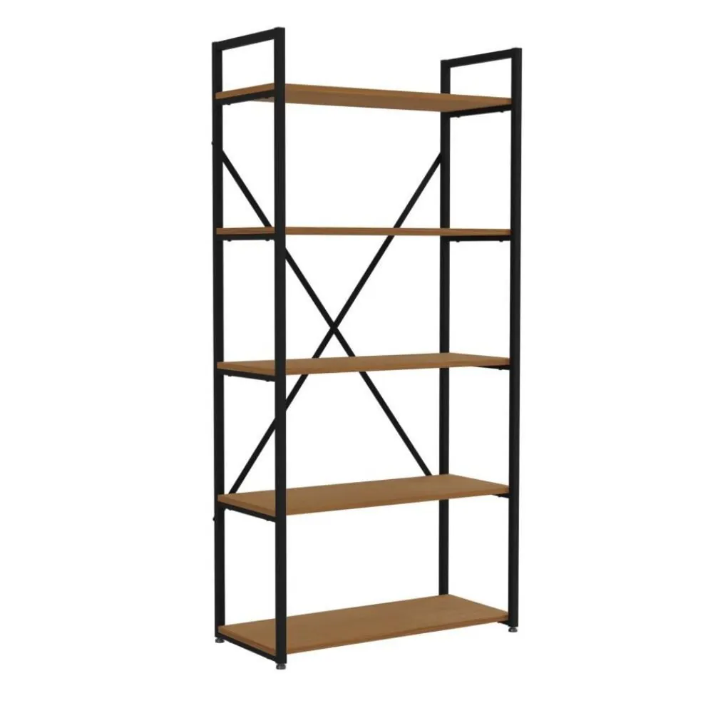 Estante Alta 5 Prateleiras Madri - Canela