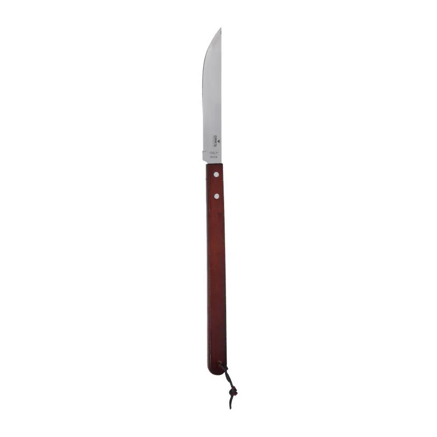 Faca para Churrasco de Inox com Cabo de Madeira Leme 7"