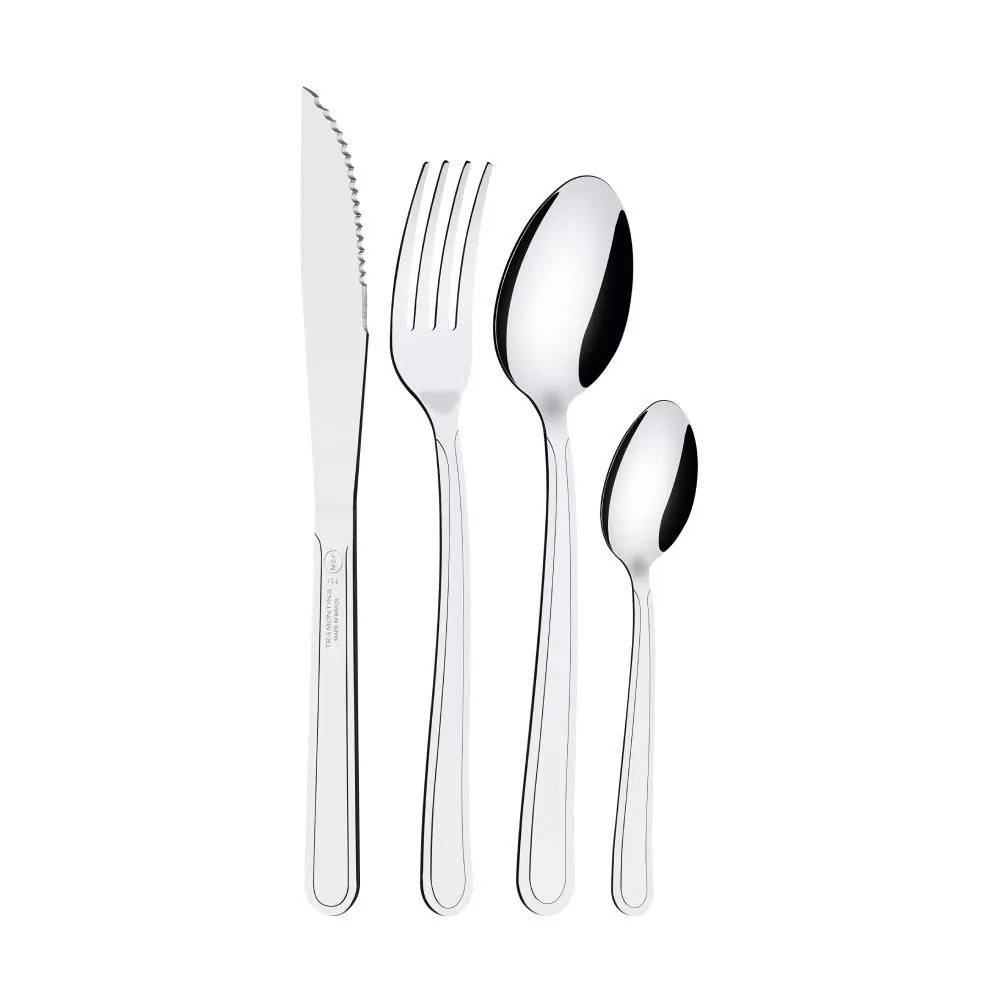 Faqueiro Aço Inox Búzios Tramontina 24 Peças - Inox
