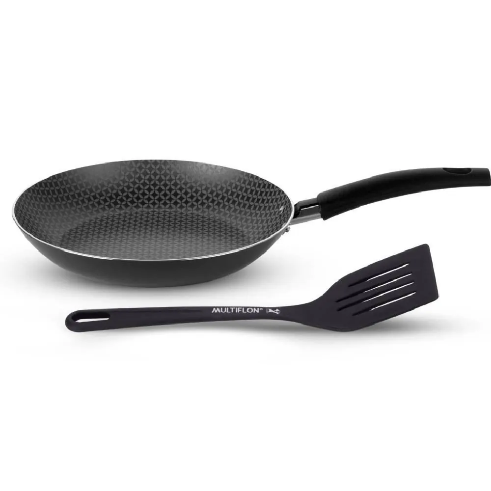 Frigideira 22 Cm Gourmet com Espátula Multiflon - Grafite