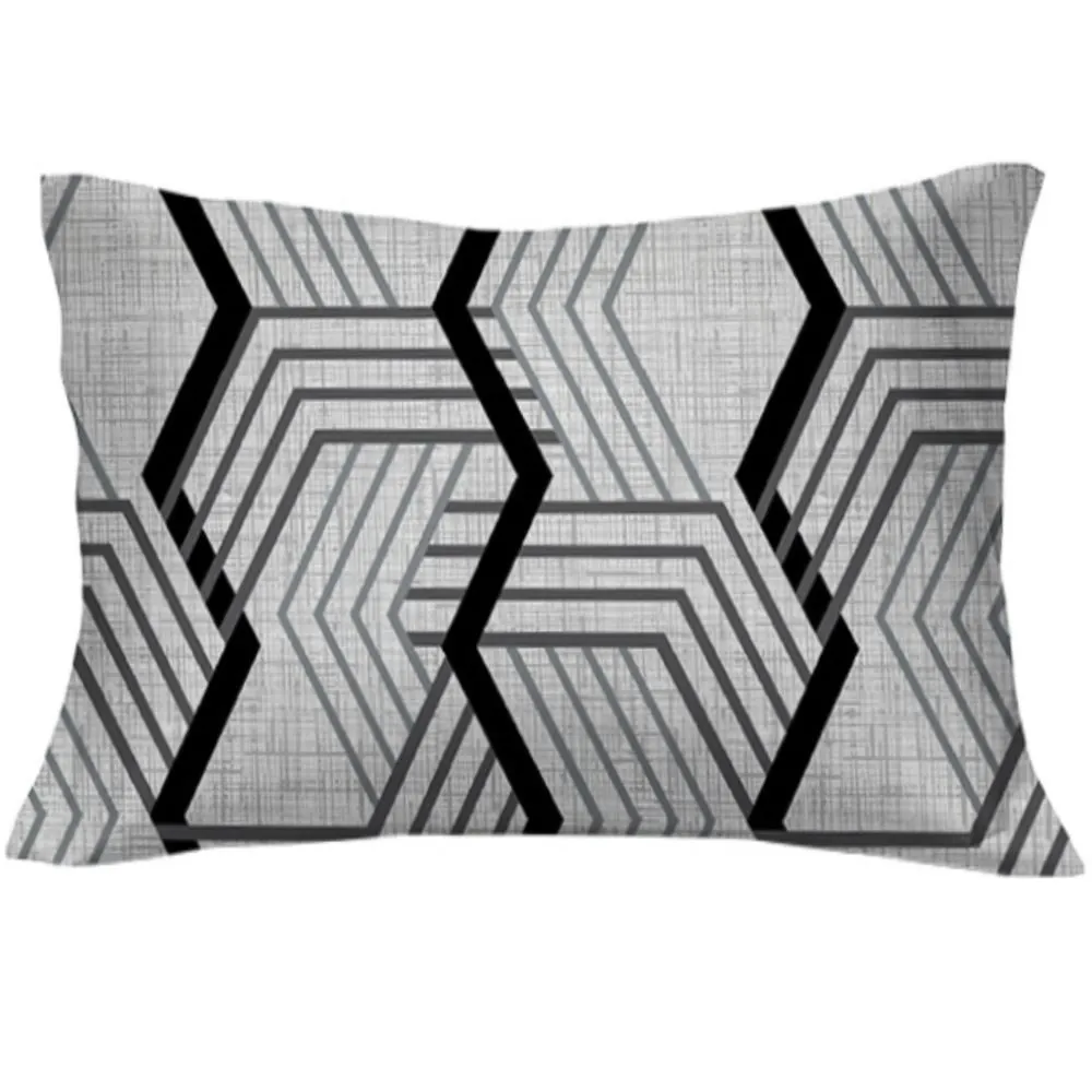 Fronha Avulsa Malha Estampada - Carbon Preto