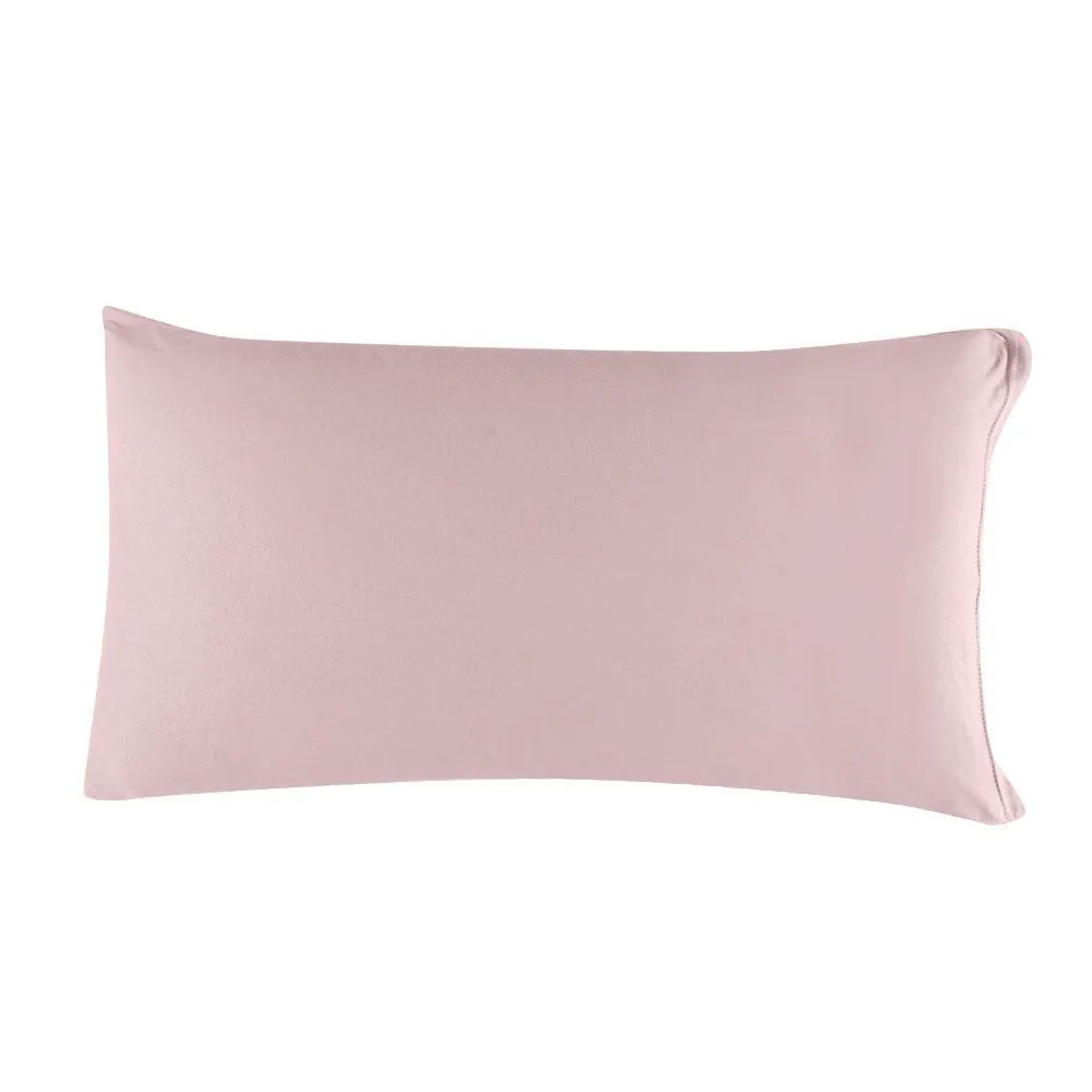 Fronha Avulsa 100% Algodão Malha Fio Penteado 1 Pç - Rosa Bebê