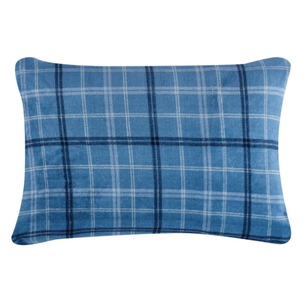 Fronha Avulsa Plush Estampada - Enzo Azul