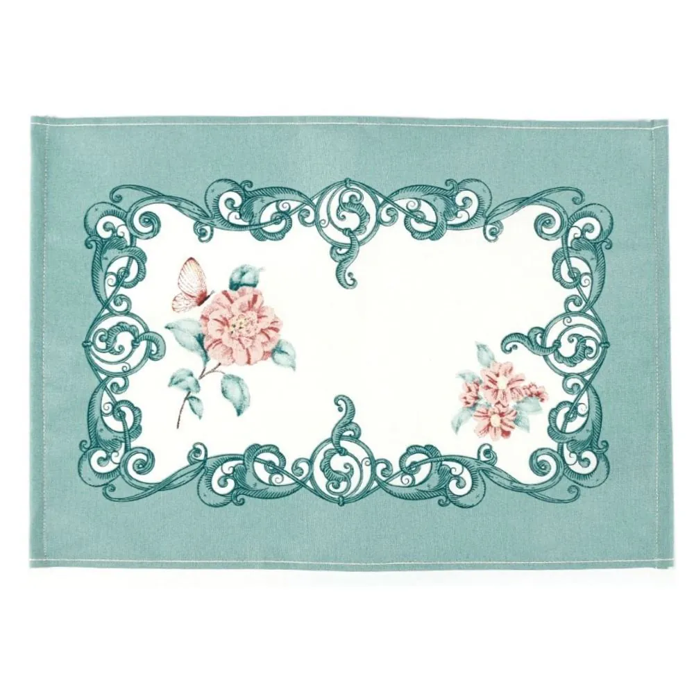 Fundo de Prato 45 X 31 cm Clean Athenas Döhler - Borboletas