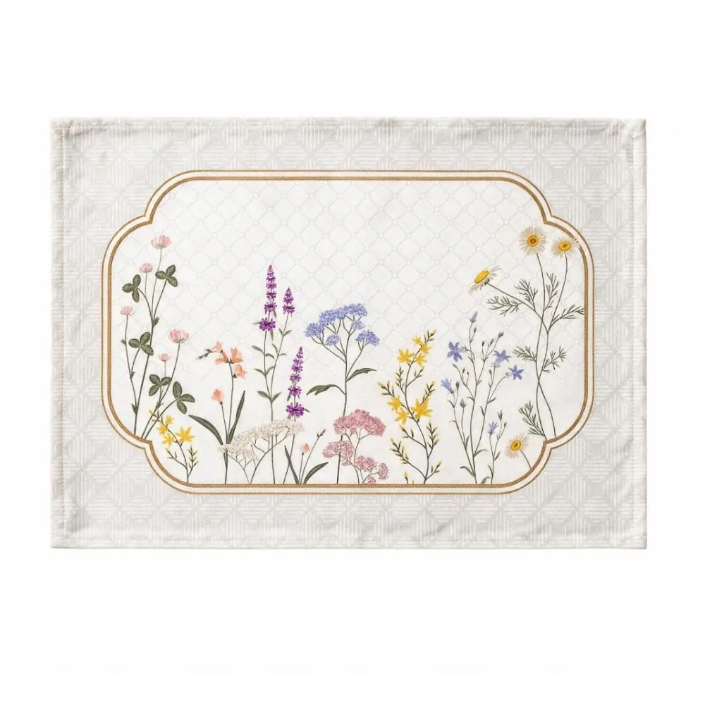Fundo de Prato 45Cm X 31 cm Clean Renova Döhler - Floral Boho