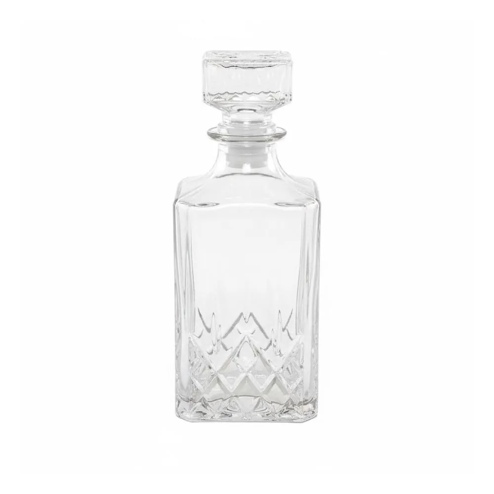 Garrafa de Licor Quadrada Vidro 1 Litro - Transparente