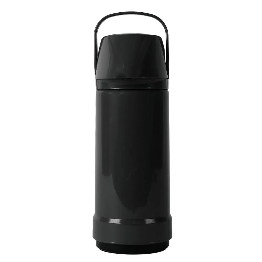 Garrafa Térmica Glt Pressão Lisa 1 Litro Invicta - Preto