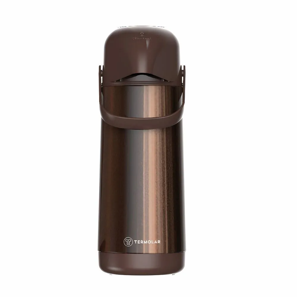 Garrafa Térmica Lumina Termolar 1 Litro - Marrom Café