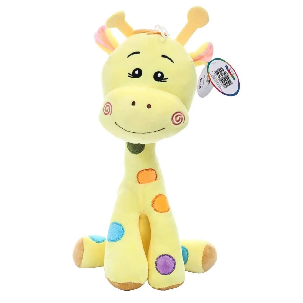 Girafa de Pelúcia Amarela Toys - HBR0331