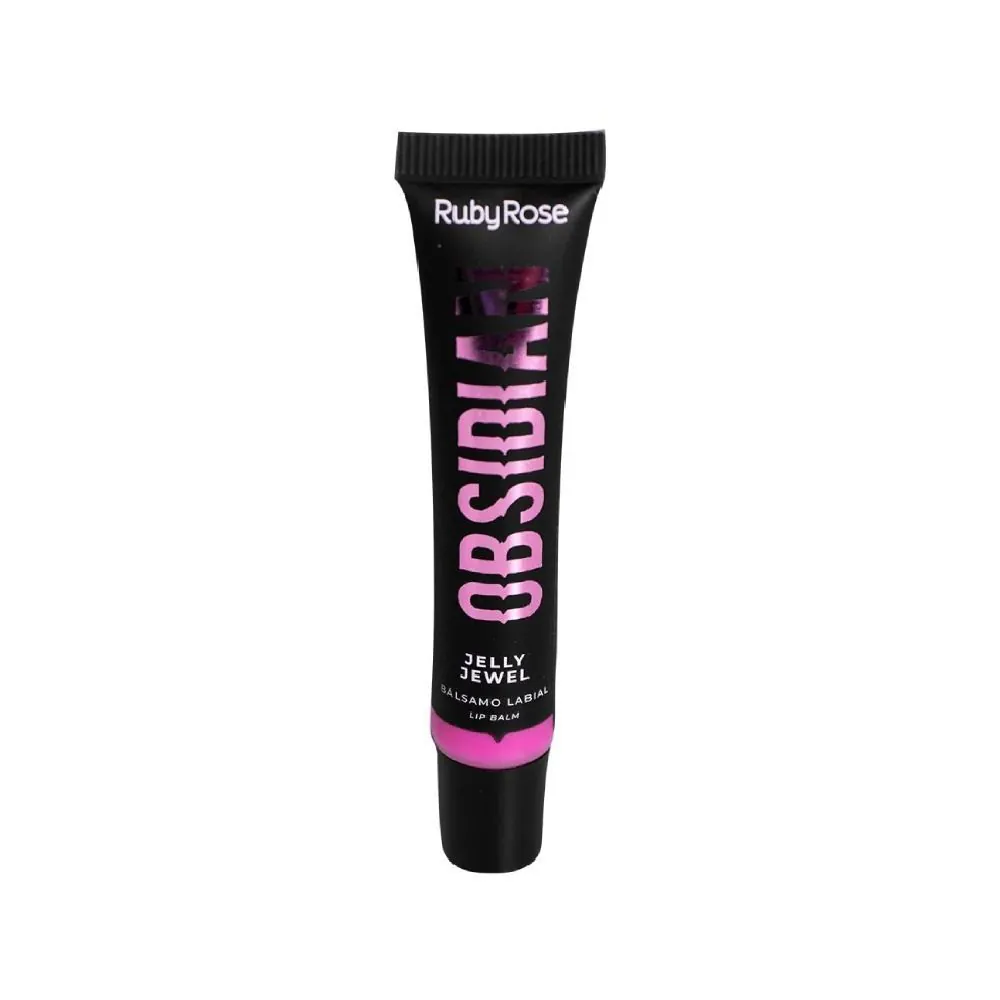Gloss Labial Jelly Jewel Obsidian Ruby Rose - Rosa Neon
