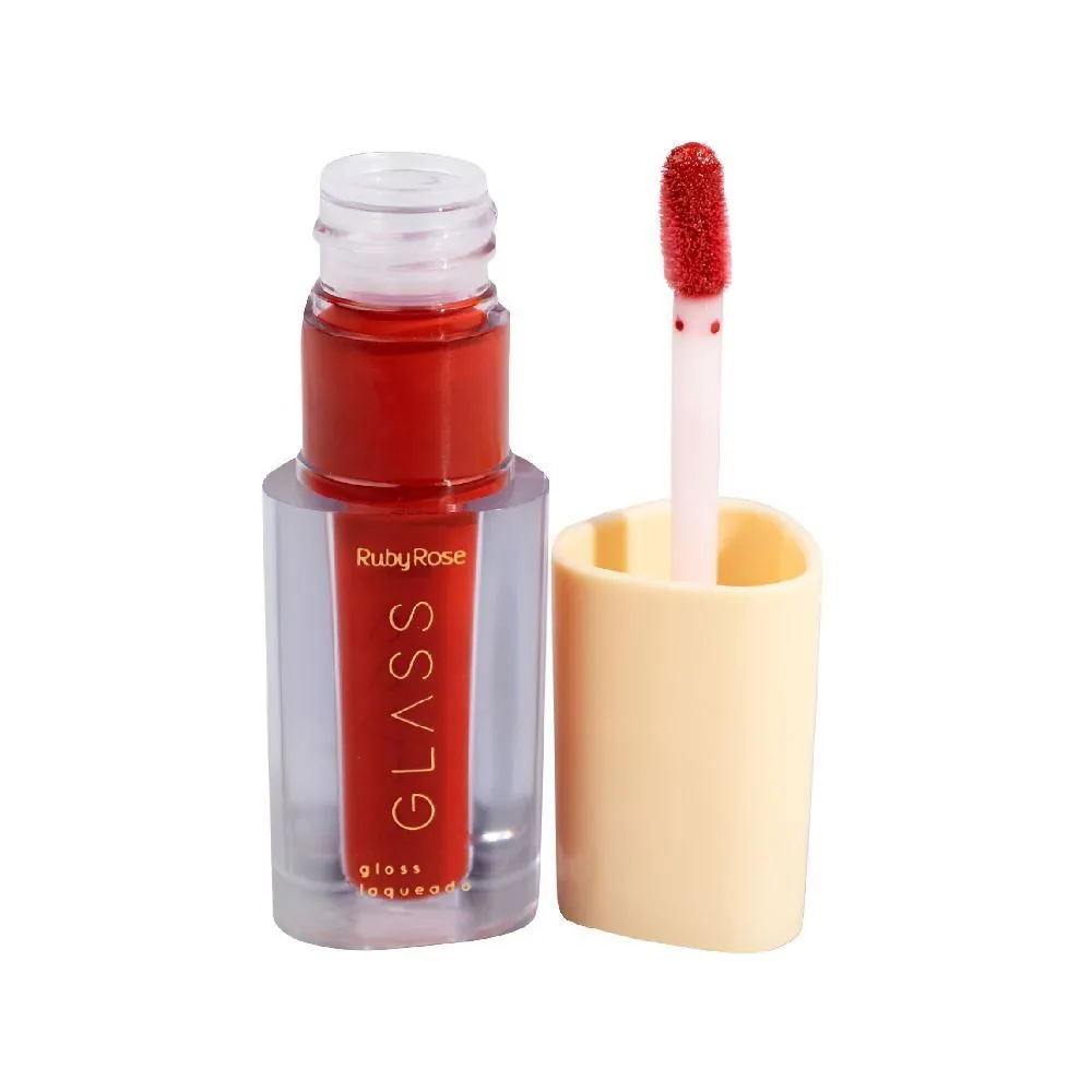 Gloss Labial Laqueado Glass Bg04 Ruby Rose - 3ml