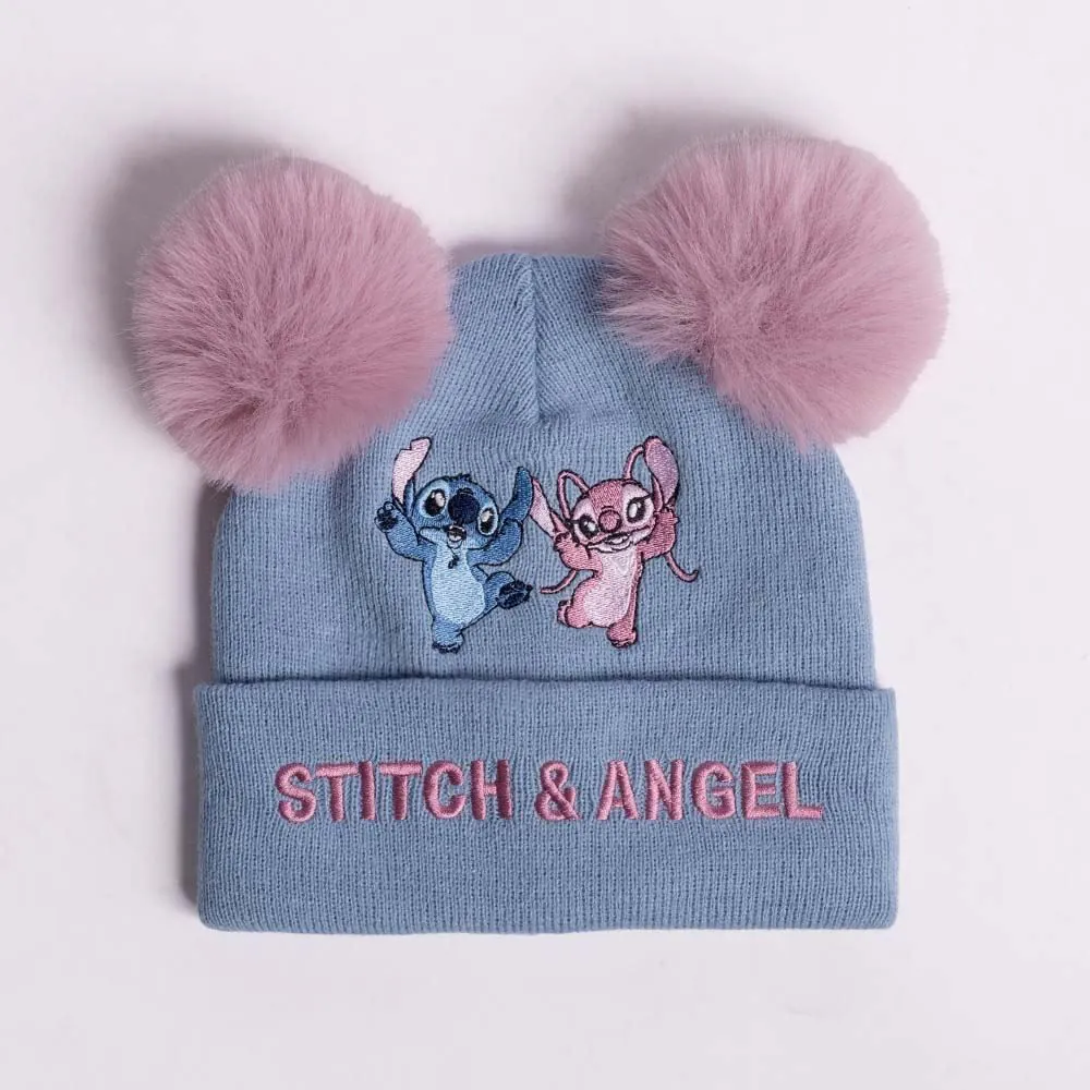 Gorro Infantil Menina em Tricot Disney - Stitch & Angel U