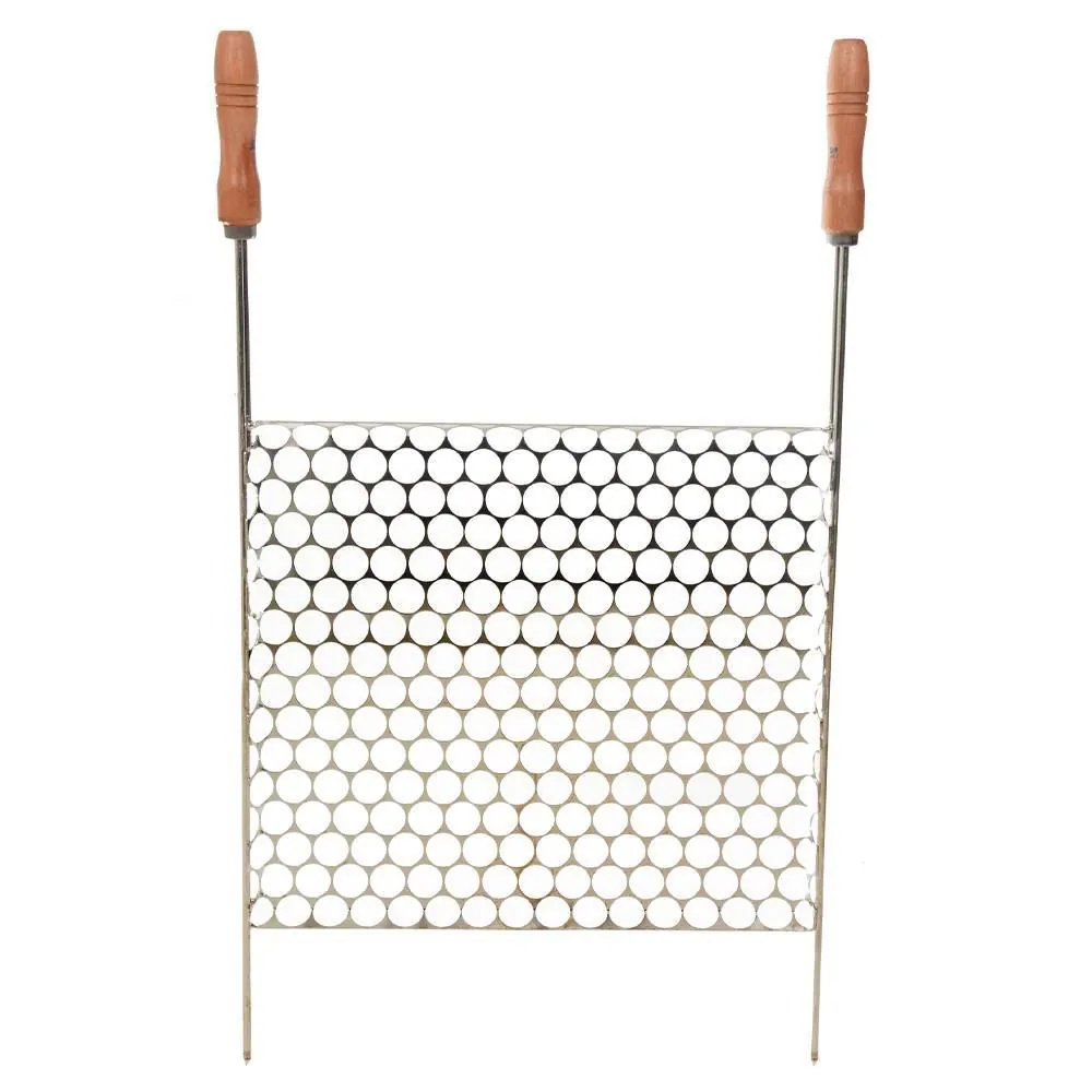Grelha Moeda Aço Carbono 44X47cm Metal Adm