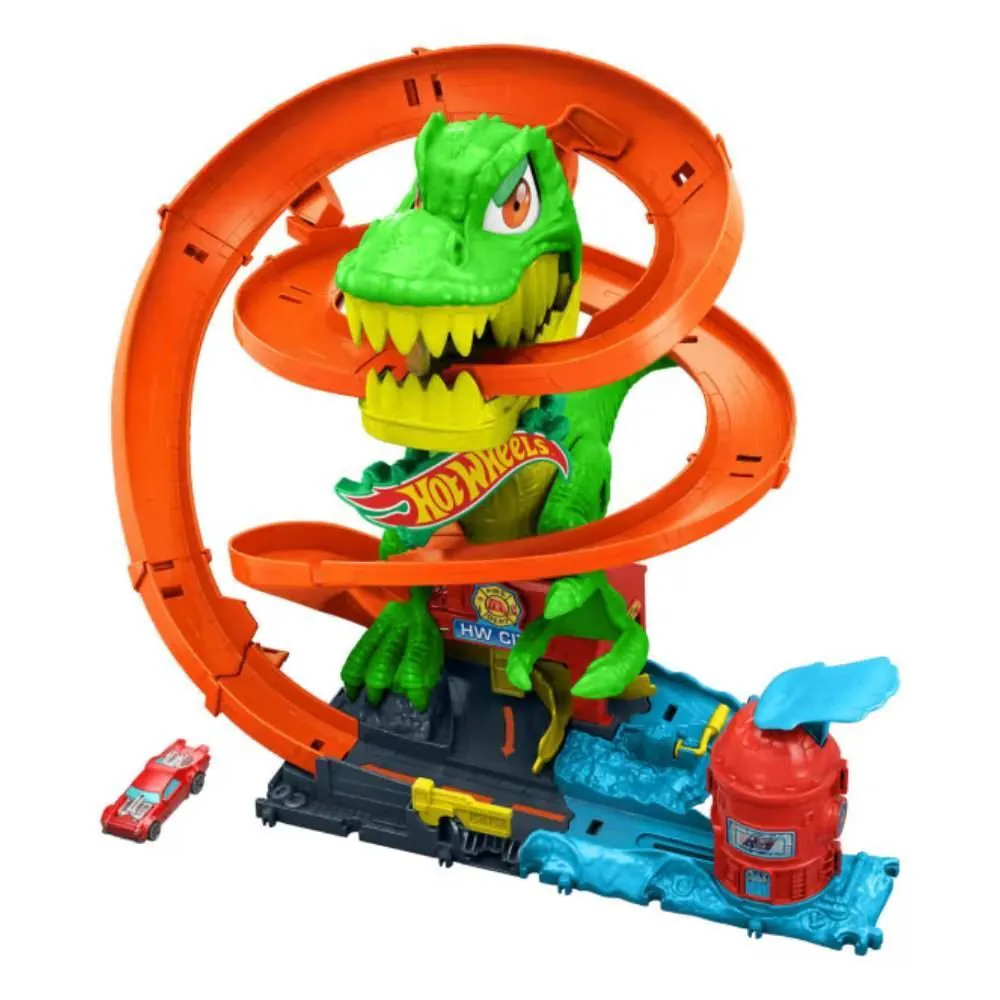 Pista Hot Wheels City T-Rex X Quartel de Bombeiros - JBM73