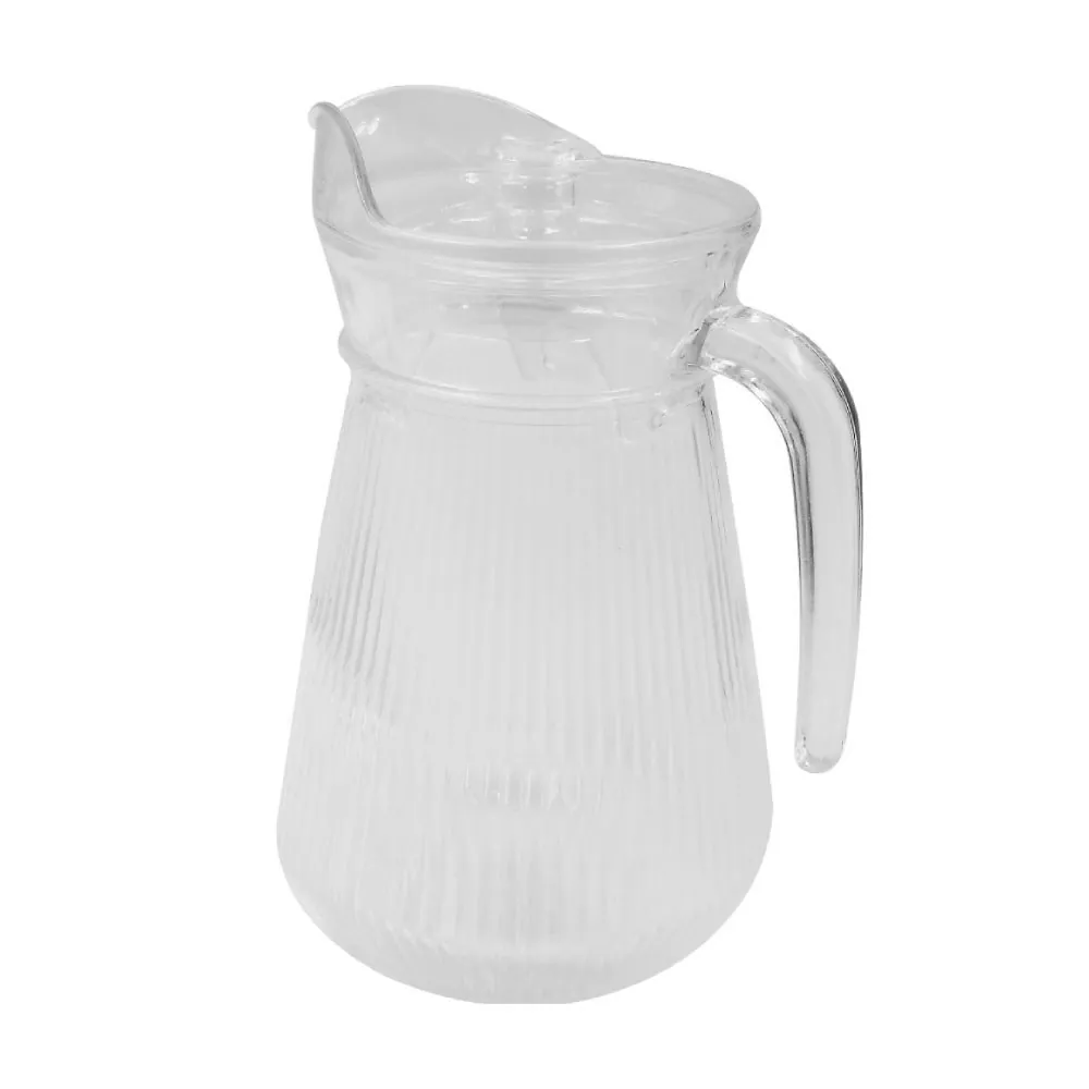Jarra de Vidro com Tampa 1,3 Litros Premium - Transparente