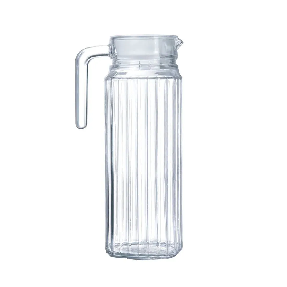 Jarra de Vidro com Tampa Plástica Ibiza 1 Litro - Transparente