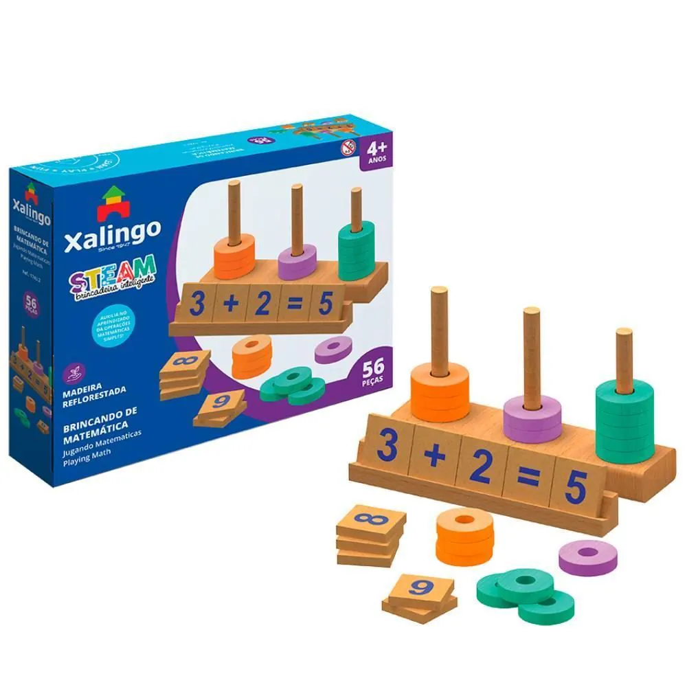 Jogo Brincando de Matemática Linha Steam Xalingo - 17432