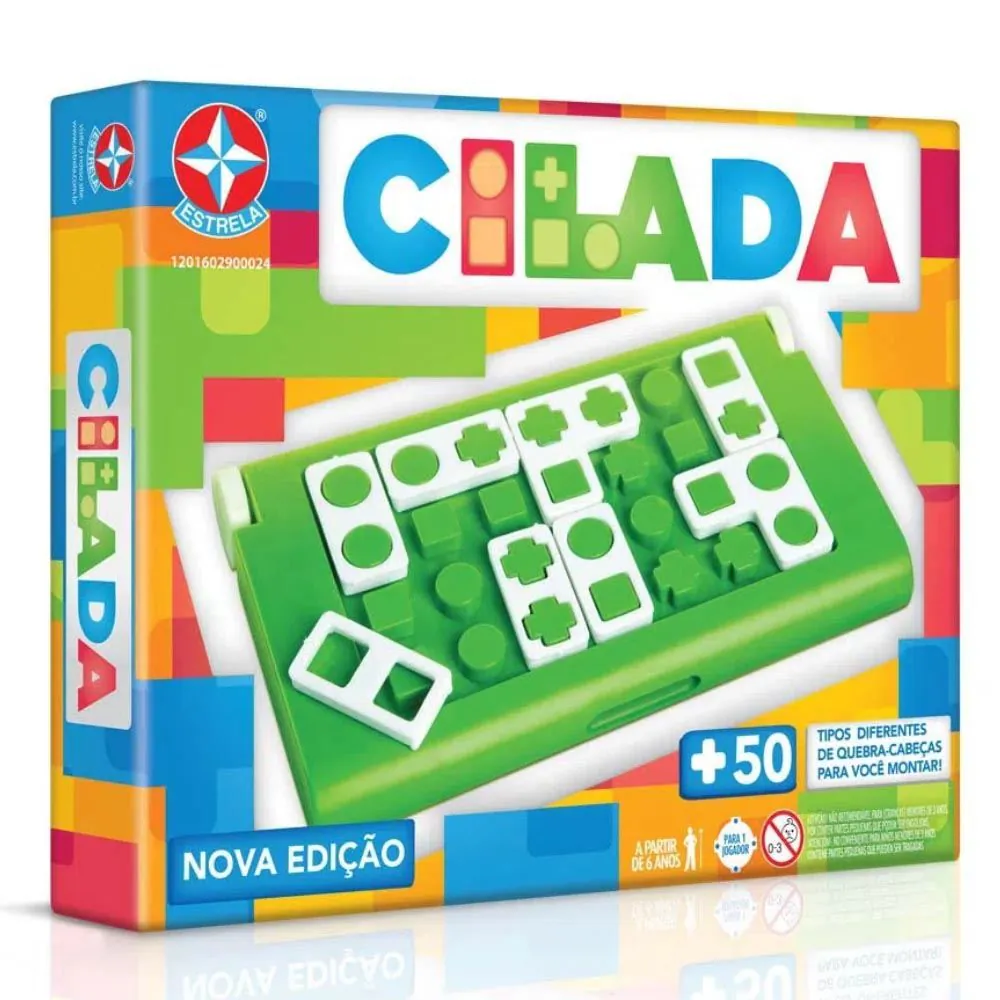 Jogo Cilada Estrela com 24 Peças de Encaixe Nova Edição - 16.30.67