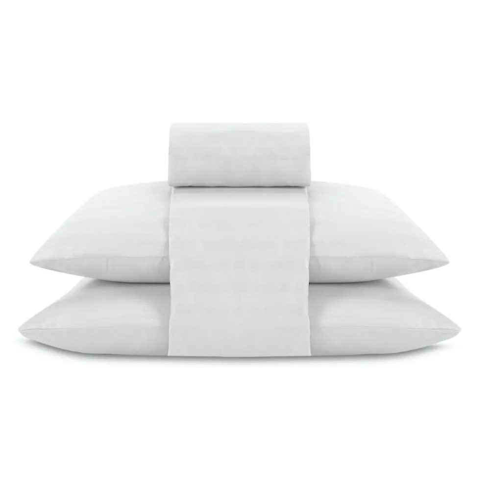 Jogo de Cama 4 Peças Stripe Firenze King - Branco