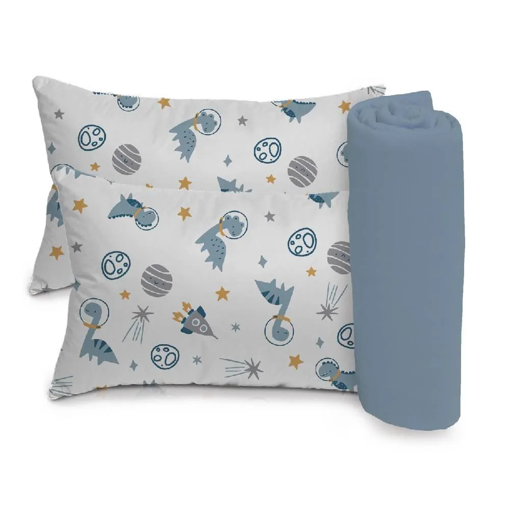 Jogo de Cama Bebê 100% Algodão Baby 3 Peças - Astros