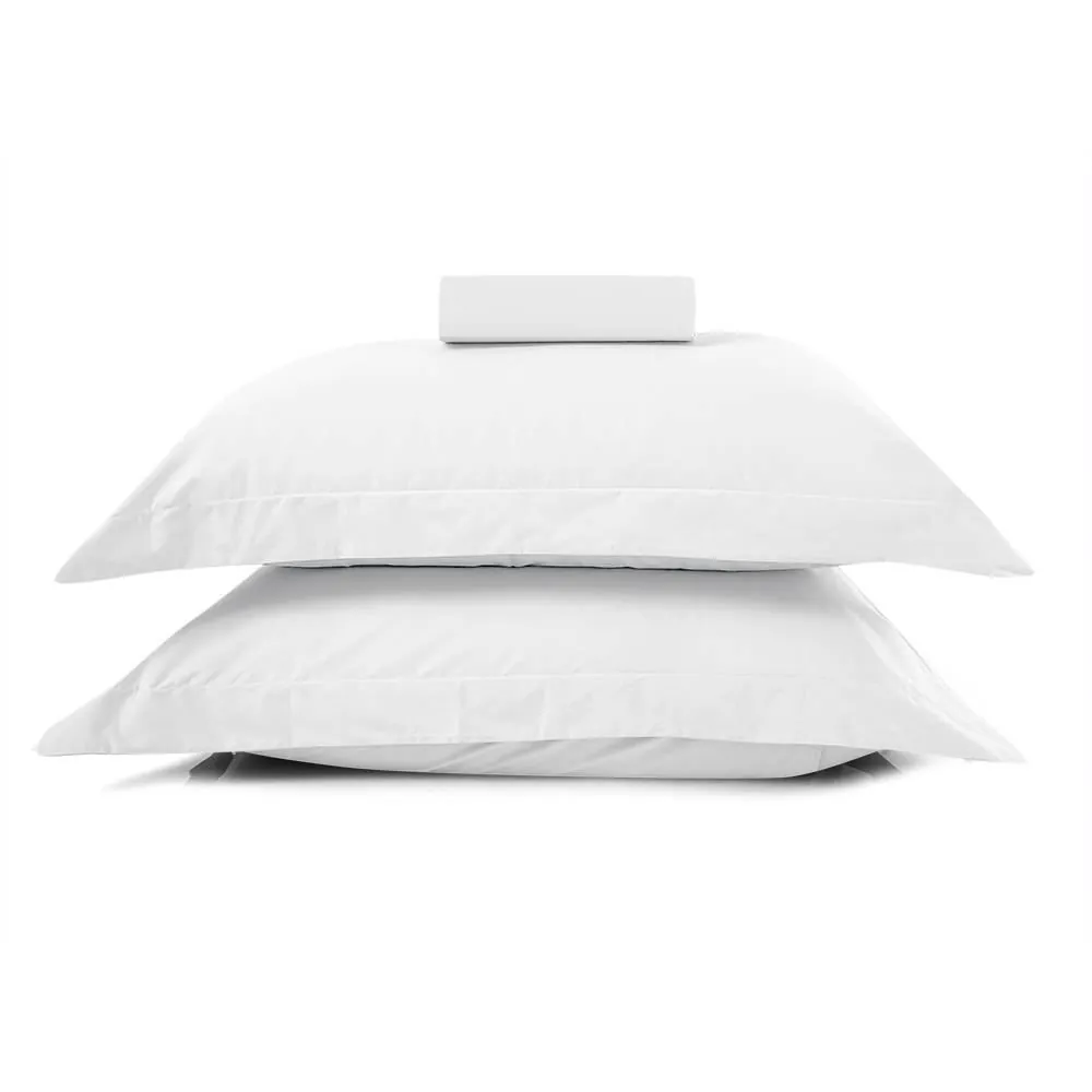 Jogo de Cama Casal Percal Buona Fortuna 3 pçs - Branco